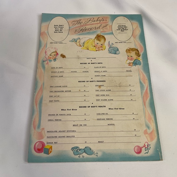 VTG 1943 Our Babies Book Feeding Care Training by Dr Herman Bundesen Softcover - Picture 4 of 8